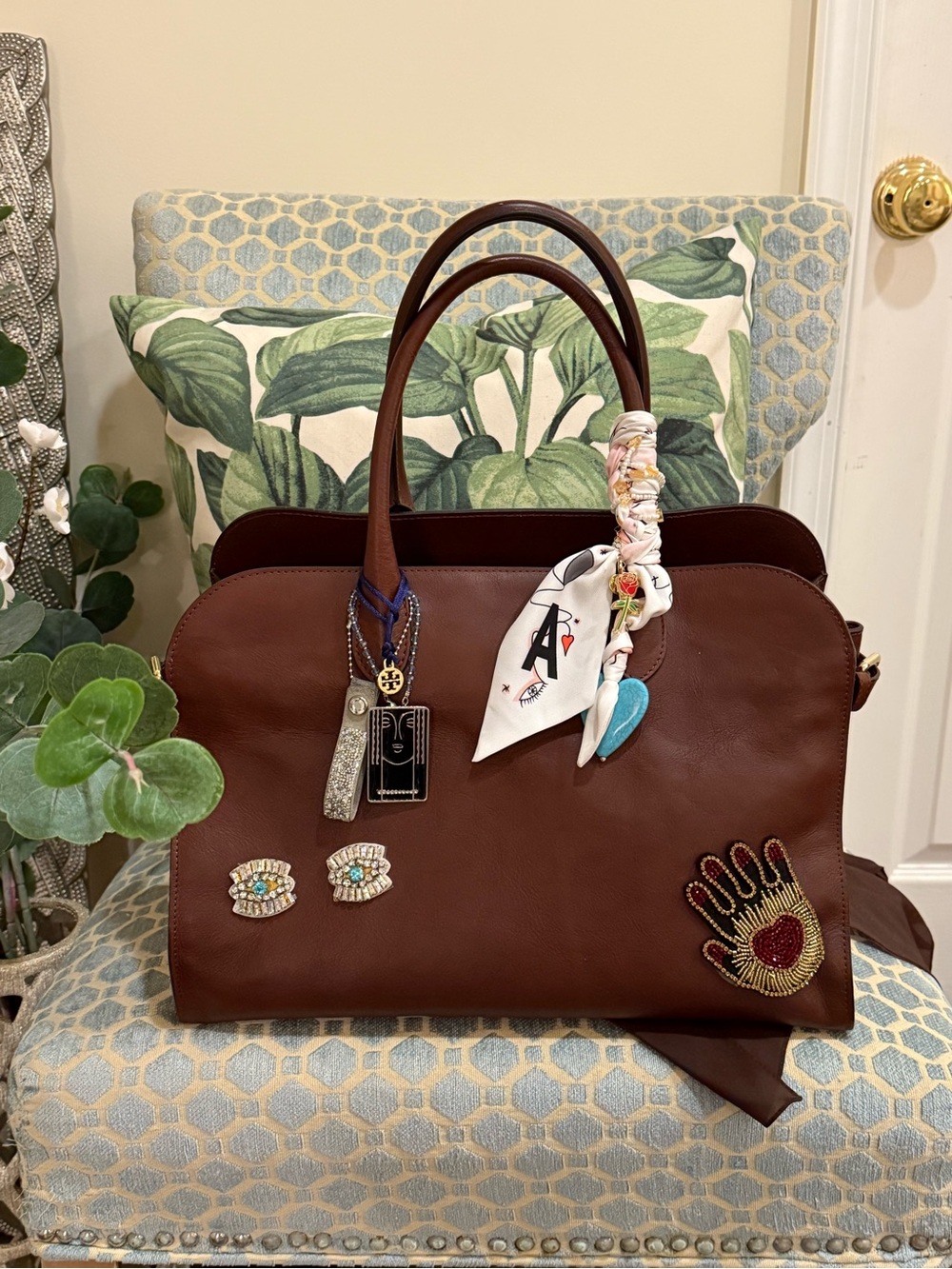 TikTok Viral Claudia Firenze Italian Leather Tote